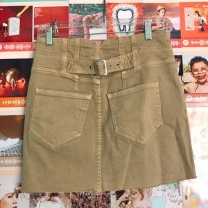 FREE PEOPLE MINISKIRT WITH BUCKLE